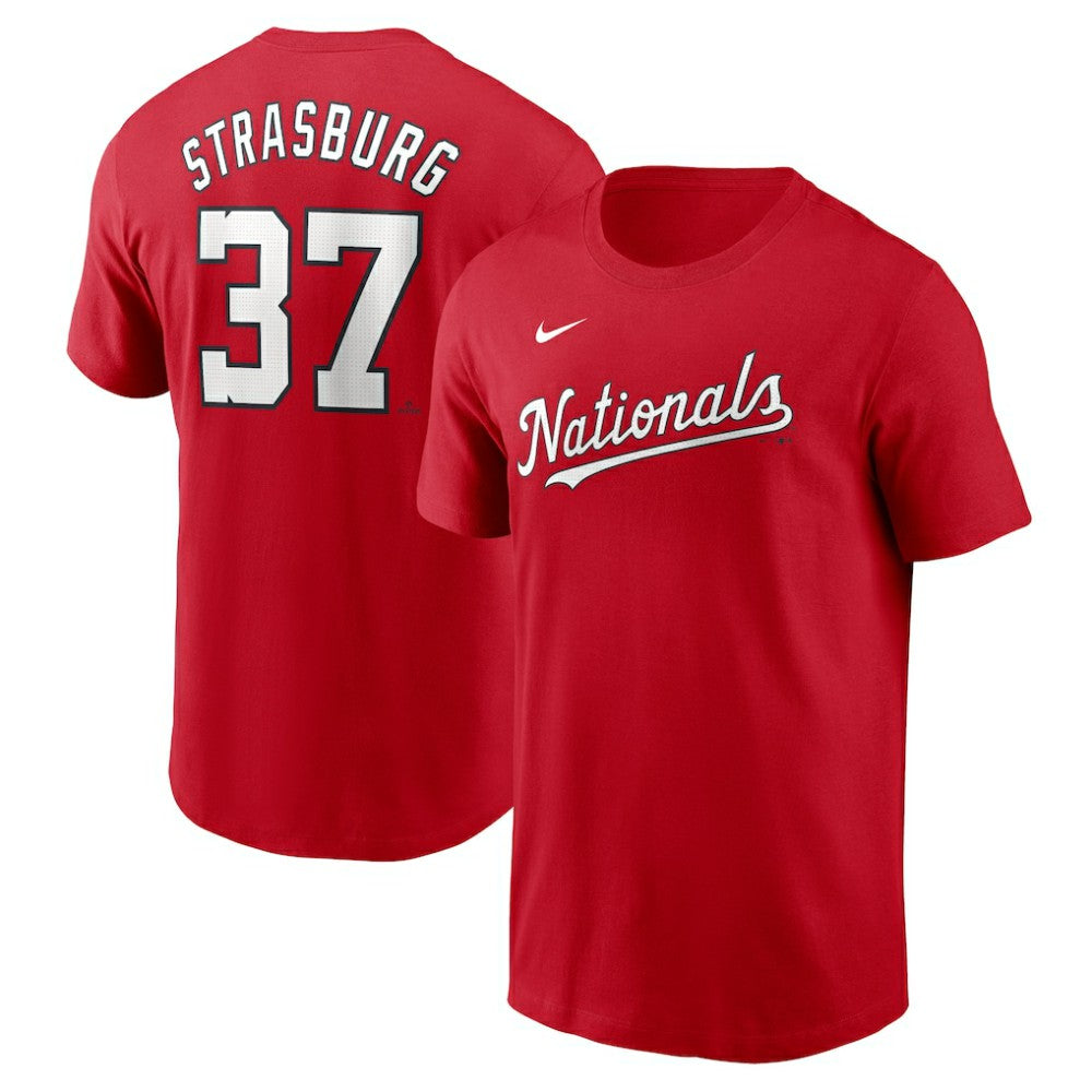 Stephen Strasburg Washington Nationals Nike Fuse Name & Number T-Shirt - Red - Nike Sale