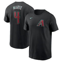 Ketel Marte Arizona Diamondbacks Nike Fuse Name & Number T-Shirt - Black - Nike Online