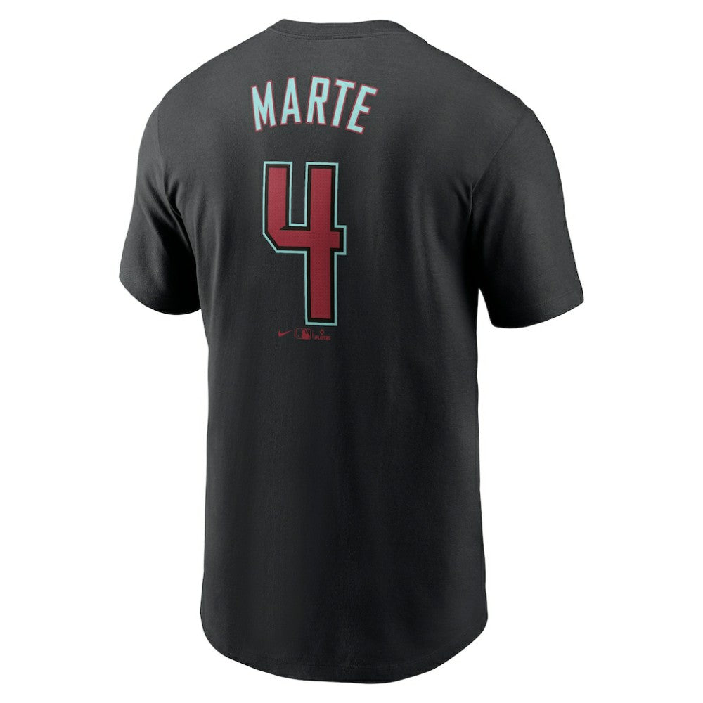 Ketel Marte Arizona Diamondbacks Nike Fuse Name & Number T-Shirt - Black - Nike Online