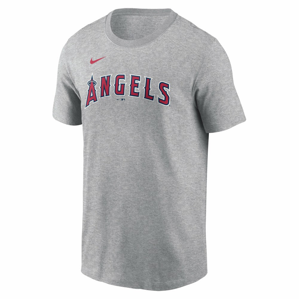Mike Trout Los Angeles Angels Nike Fuse Name & Number T-Shirt - Gray - Nike Sale