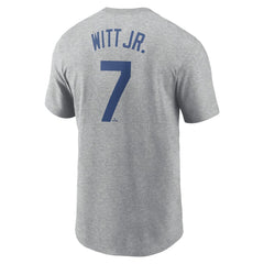 Bobby Witt Jr. Kansas City Royals Nike Fuse Name & Number T-Shirt - Gray - Nike Sale