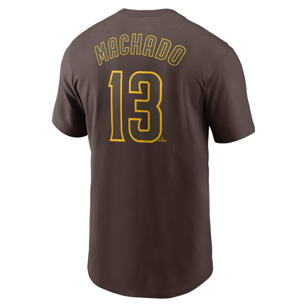 Manny Machado San Diego Padres Nike Fuse Name & Number T-Shirt - Brown - Nike on Sale