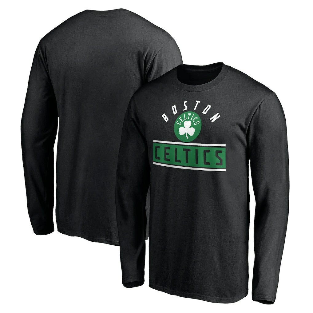Boston Celtics Team Arch Knockout Long Sleeve T-Shirt Black