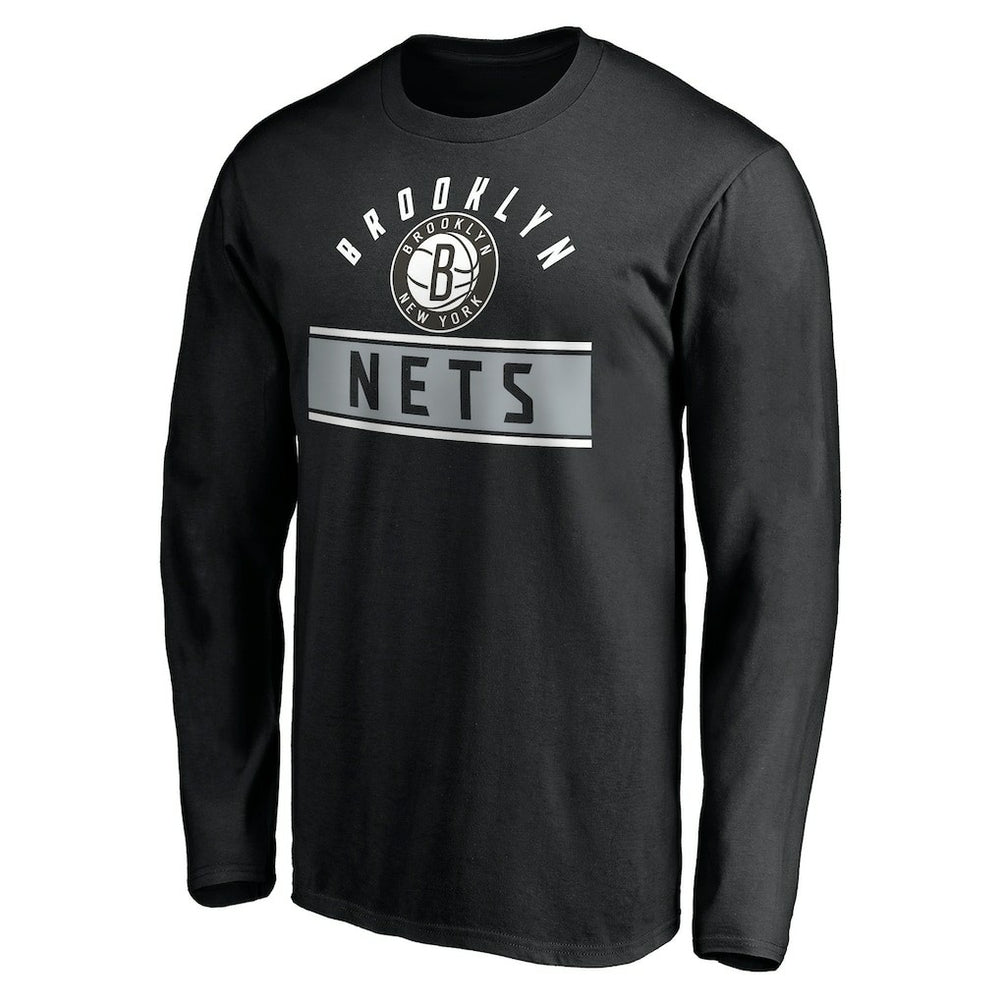 Brooklyn Nets Team Arch Knockout Long Sleeve T-Shirt Black