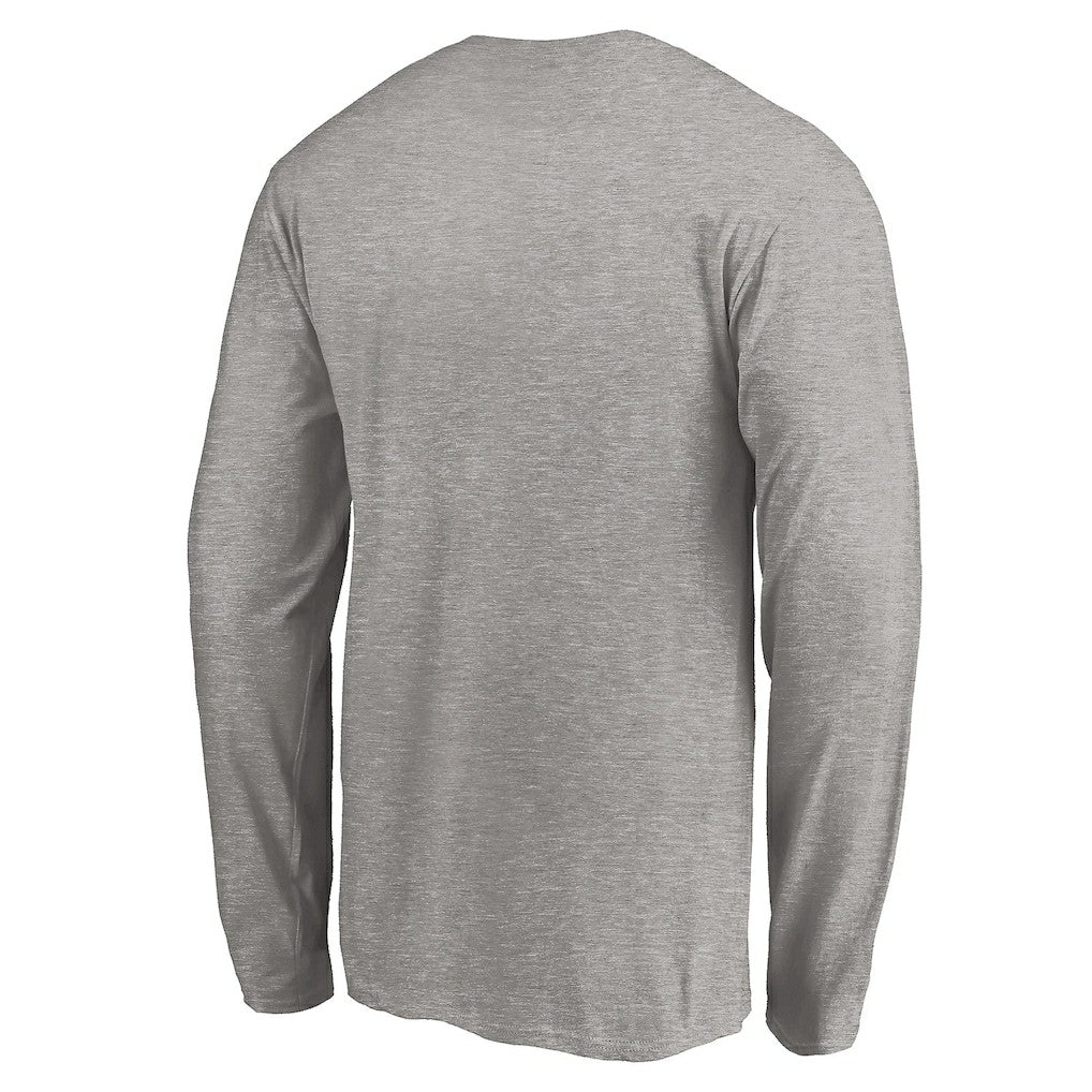 Charlotte Hornets Team Arch Knockout Long Sleeve T-Shirt Heather Gray