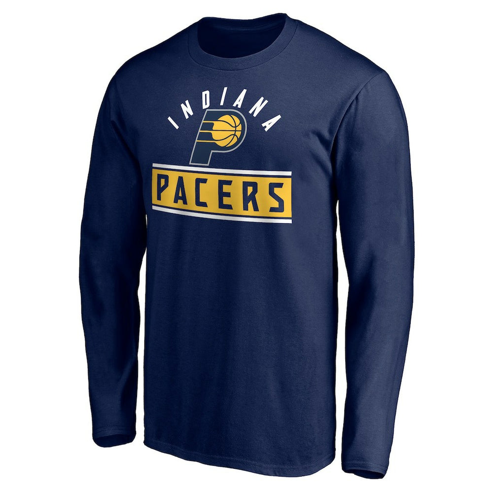 Indiana Pacers Team Arch Knockout Long Sleeve T-Shirt Navy