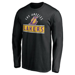 Los Angeles Lakers Team Arch Knockout Long Sleeve T-Shirt Black