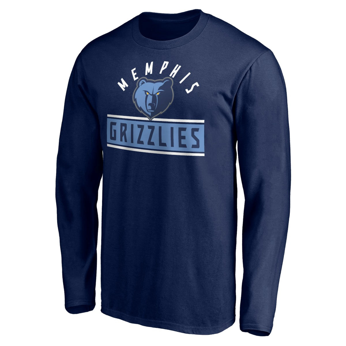 Memphis Grizzlies Team Arch Knockout Long Sleeve T-Shirt Navy