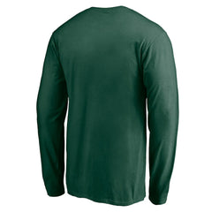 Milwaukee Bucks Team Arch Knockout Long Sleeve T-Shirt Hunter Green