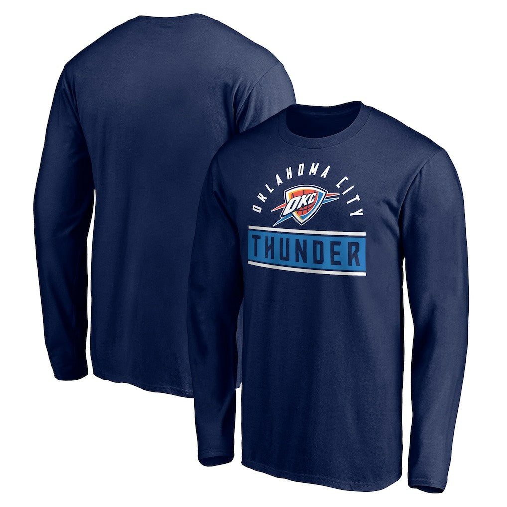 Oklahoma City Thunder Team Arch Knockout Long Sleeve T-Shirt Navy