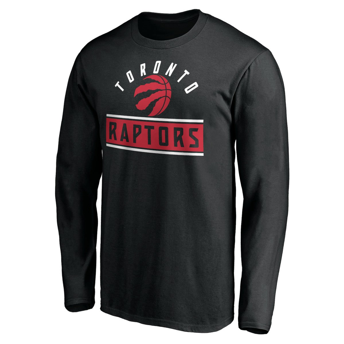 Toronto Raptors Team Arch Knockout Long Sleeve T-Shirt Black