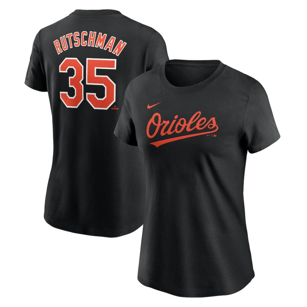 Adley Rutschman Baltimore Orioles Nike Women's Cooperstown Collection Fuse Name & Number T-Shirt - Black - Nike Discount