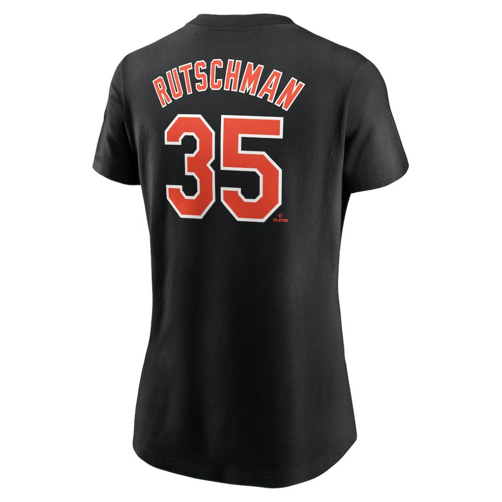 Adley Rutschman Baltimore Orioles Nike Women's Cooperstown Collection Fuse Name & Number T-Shirt - Black - Nike Discount