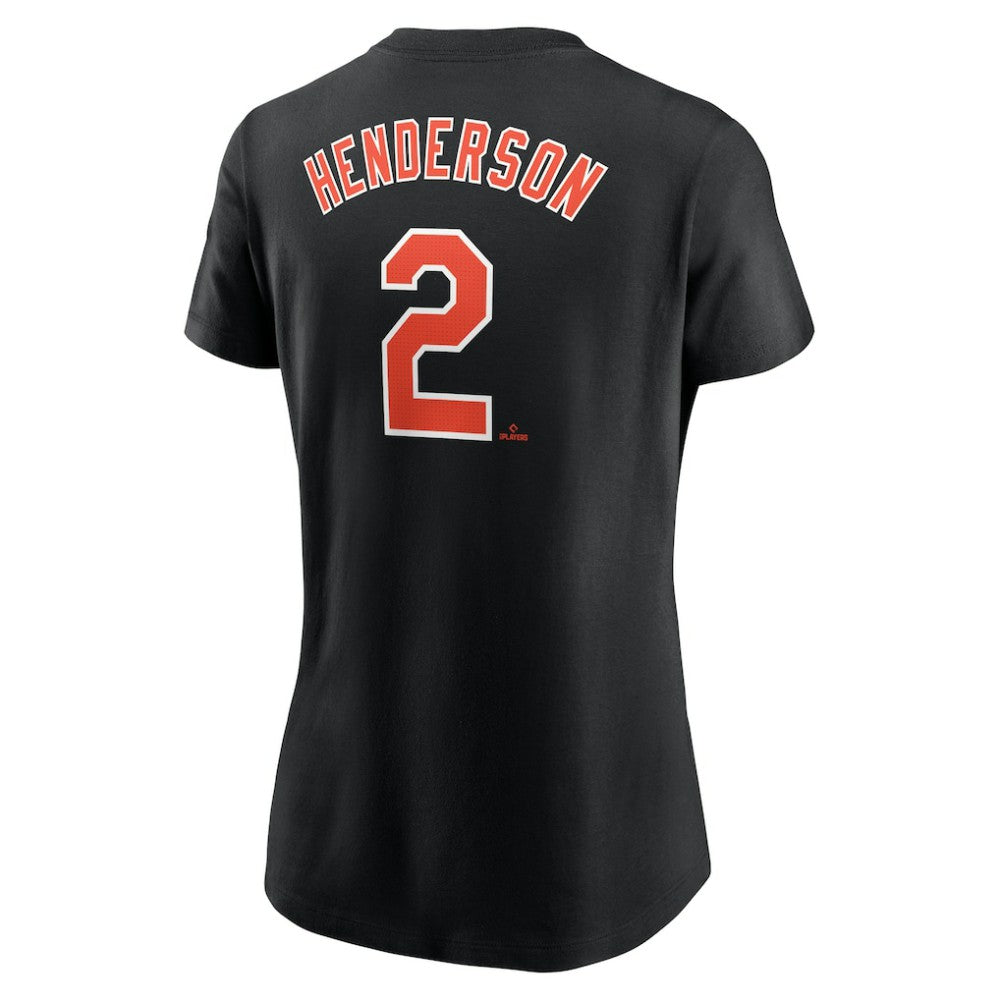 Gunnar Henderson Baltimore Orioles Nike Women's Cooperstown Collection Fuse Name & Number T-Shirt - Black - Nike Discount