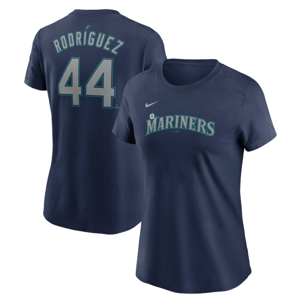 Julio Rodriguez Seattle Mariners Nike Women's Cooperstown Collection Fuse Name & Number T-Shirt - Navy - Nike on Sale