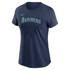 Julio Rodriguez Seattle Mariners Nike Women's Cooperstown Collection Fuse Name & Number T-Shirt - Navy - Nike on Sale