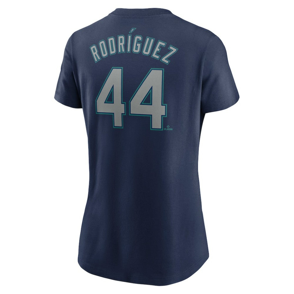 Julio Rodriguez Seattle Mariners Nike Women's Cooperstown Collection Fuse Name & Number T-Shirt - Navy - Nike on Sale