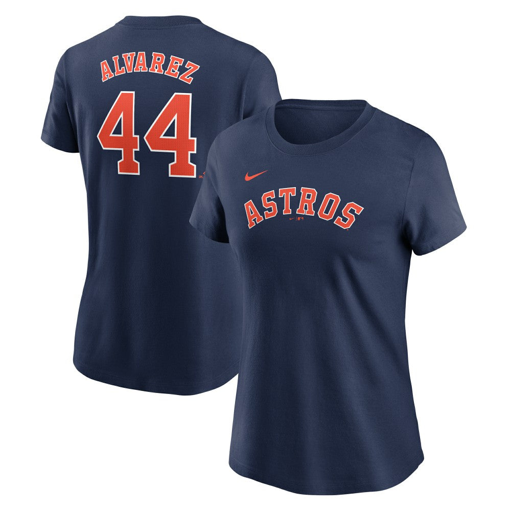 Yordan Alvarez Houston Astros Nike Women's Cooperstown Collection Fuse Name & Number T-Shirt - Navy - Nike Discount