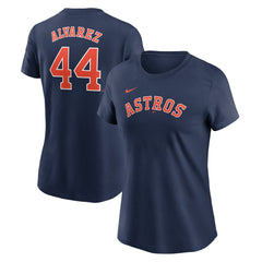 Yordan Alvarez Houston Astros Nike Women's Cooperstown Collection Fuse Name & Number T-Shirt - Navy - Nike Discount