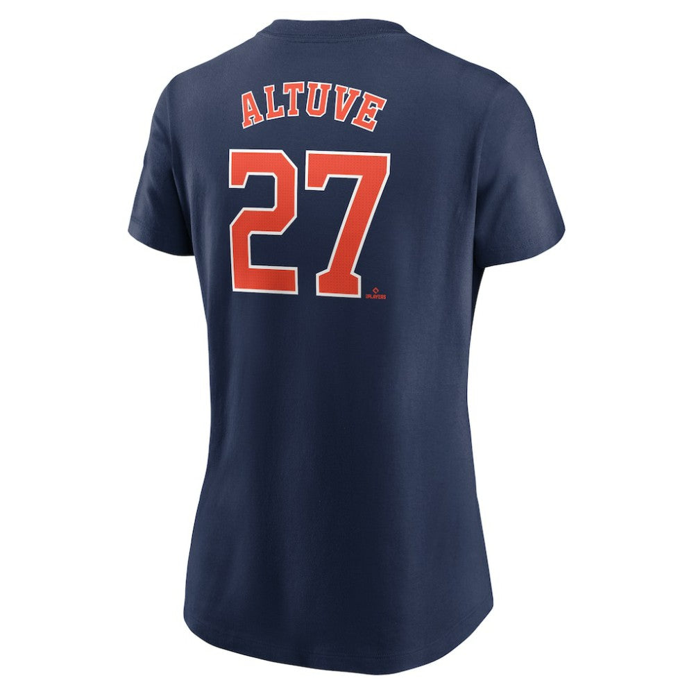 Jose Altuve Houston Astros Nike Women's Cooperstown Collection Fuse Name & Number T-Shirt - Navy - Nike Discount