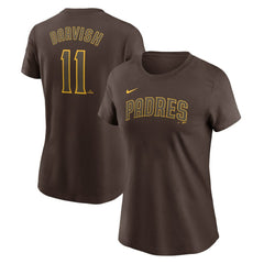 Yu Darvish San Diego Padres Nike Women's Cooperstown Collection Fuse Name & Number T-Shirt - Brown - Nike Discount