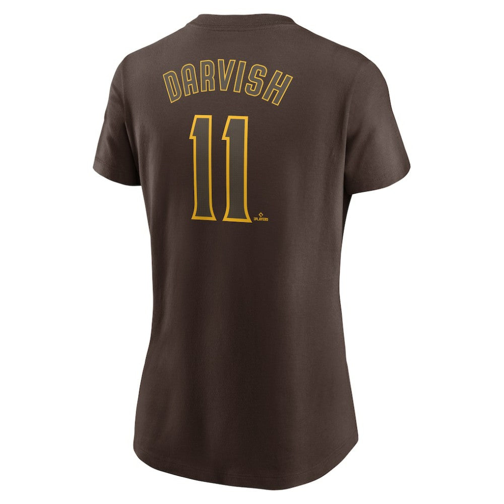 Yu Darvish San Diego Padres Nike Women's Cooperstown Collection Fuse Name & Number T-Shirt - Brown - Nike Discount
