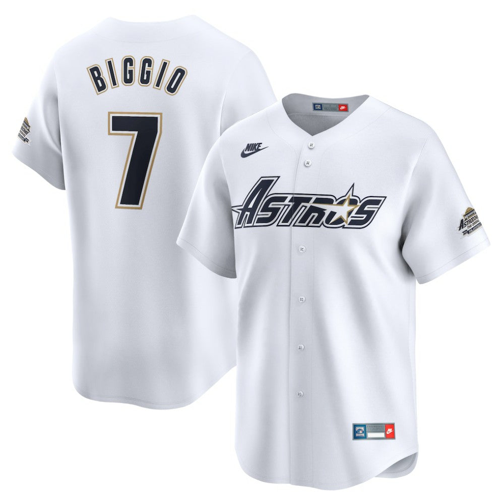 Craig Biggio Houston Astros Nike Throwback Cooperstown Collection Limited Jersey - White - Nike Online