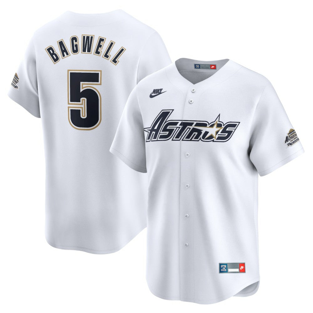 Jeff Bagwell Houston Astros Nike Throwback Cooperstown Collection Limited Jersey - White - Nike Online