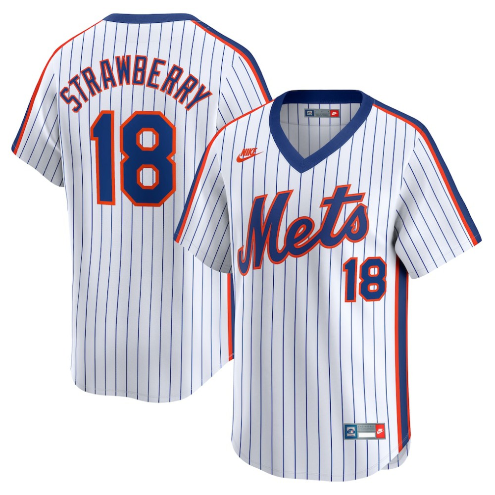 Darryl Strawberry New York Mets Nike Throwback Cooperstown Limited Jersey - Navy - Nike Online