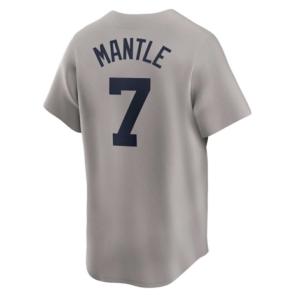 Mickey Mantle New York Yankees Nike Throwback Cooperstown Collection Limited Jersey - Gray - Nike Discount