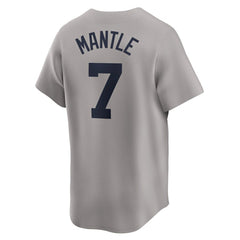 Mickey Mantle New York Yankees Nike Throwback Cooperstown Collection Limited Jersey - Gray - Nike Discount