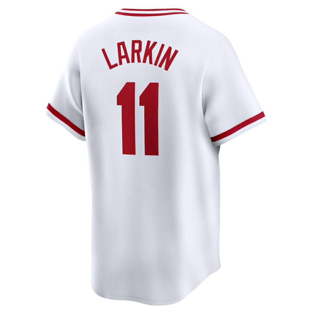 Barry Larkin Cincinnati Reds Nike Throwback Cooperstown Limited Jersey - White - Nike Discount