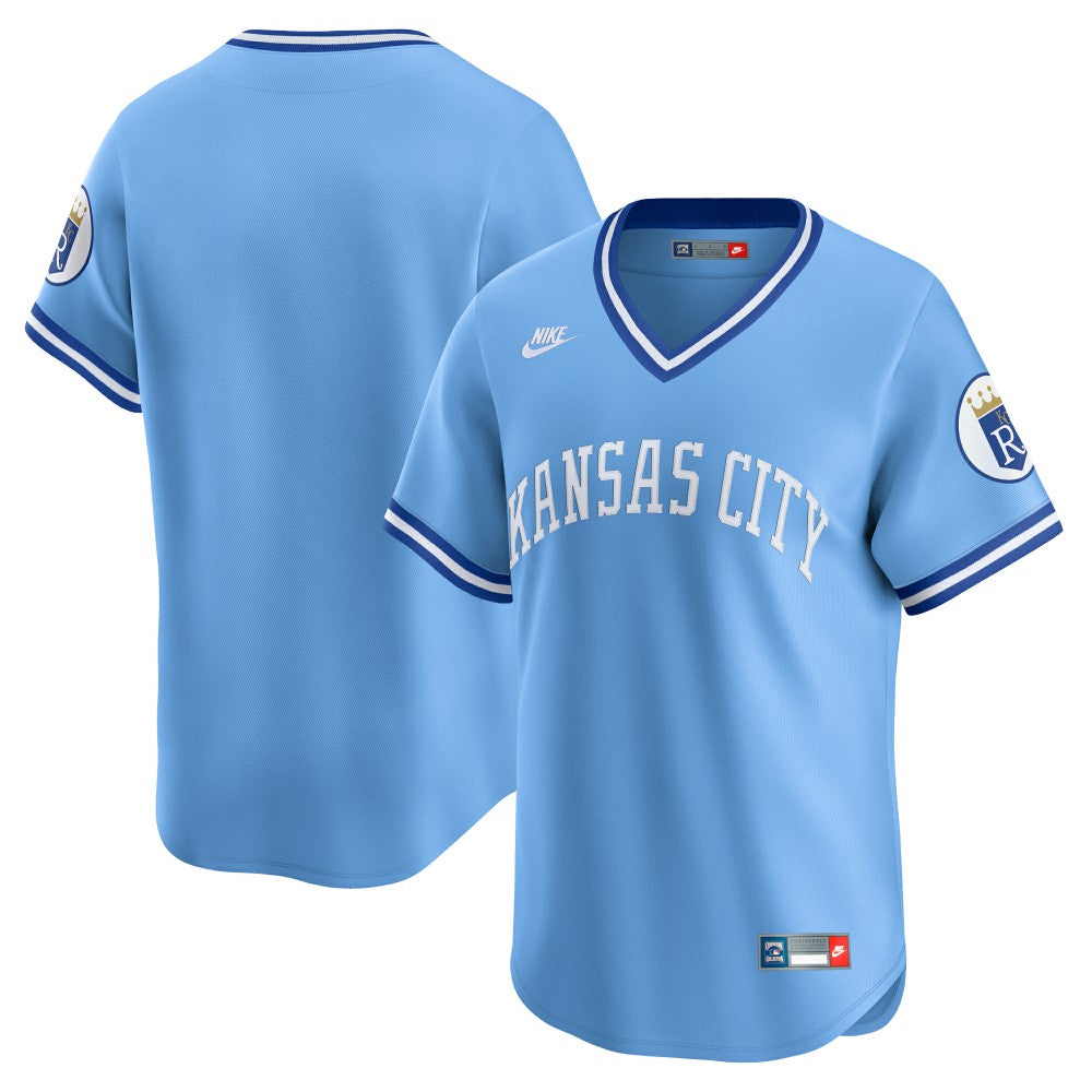 Kansas City Royals Nike Cooperstown Collection Limited Jersey - Light Blue - Nike Lifestyle