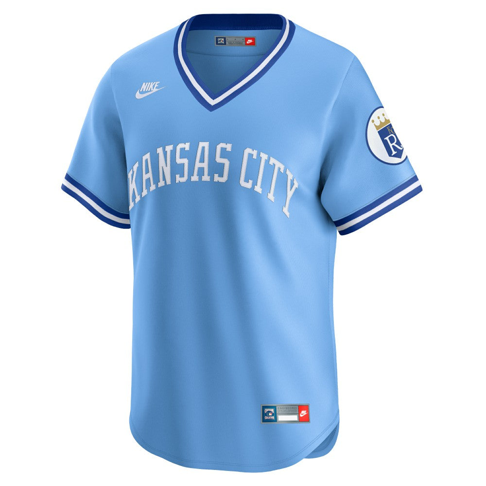 Kansas City Royals Nike Cooperstown Collection Limited Jersey - Light Blue - Nike Lifestyle