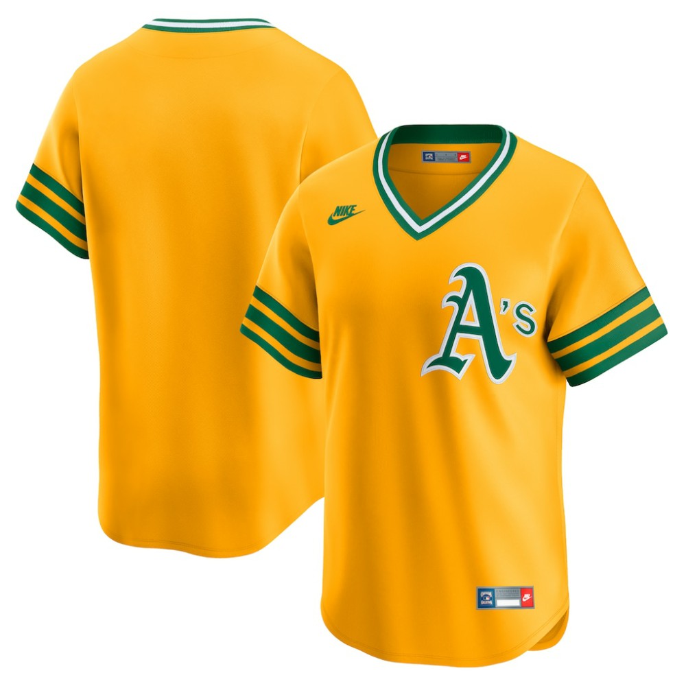 Athletics Nike Cooperstown Collection Limited Jersey - Gold - Nike Online