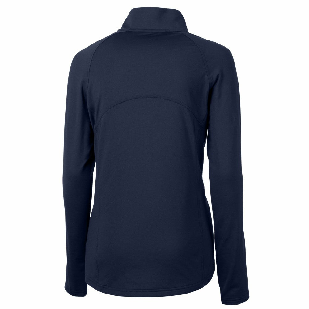 Kansas City Royals Cutter & Buck Women's City Connect Adapt Eco Knit Stretch Recycled Half-Zip Pullover Top - Navy - MLB Lifestyle
