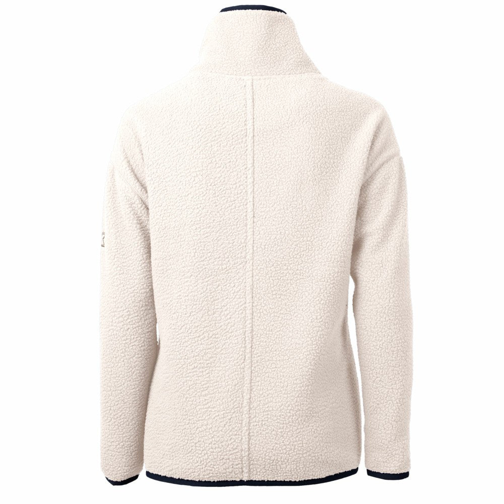 Kansas City Royals Cutter & Buck Women's City Connect Cascade Eco Sherpa Fleece Half-Zip Pullover Jacket - Oatmeal - MLB Lifestyle