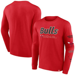 Chicago Bulls Baseline Long Sleeve T-Shirt for sale Red | Fanatics for sale