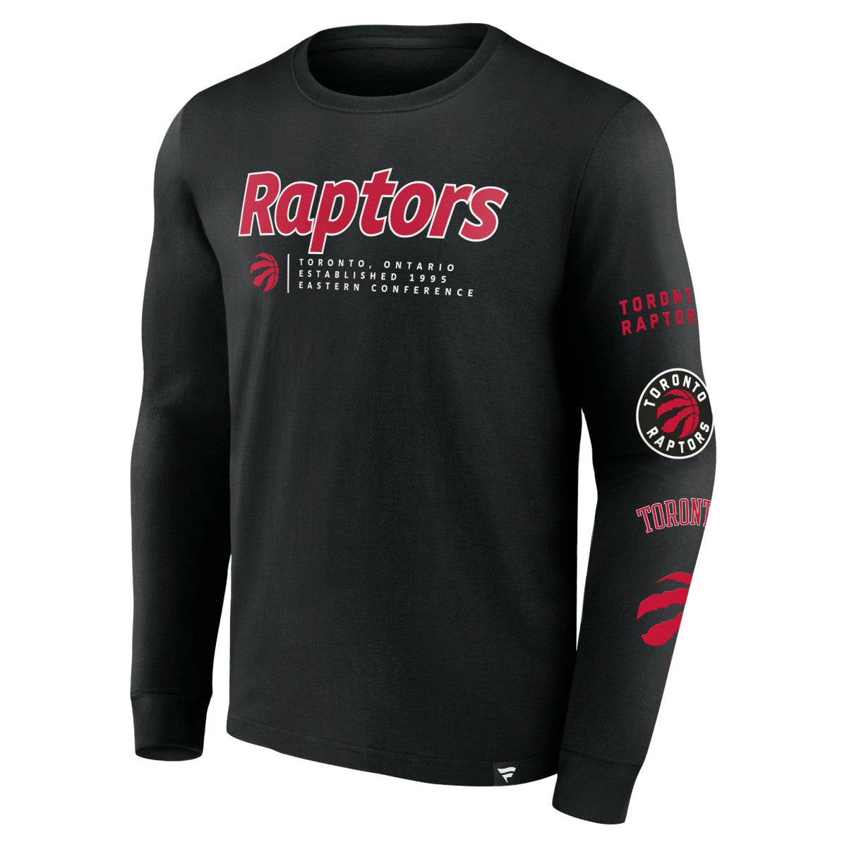 Toronto Raptors Baseline Long Sleeve T-Shirt Black | Fanatics US