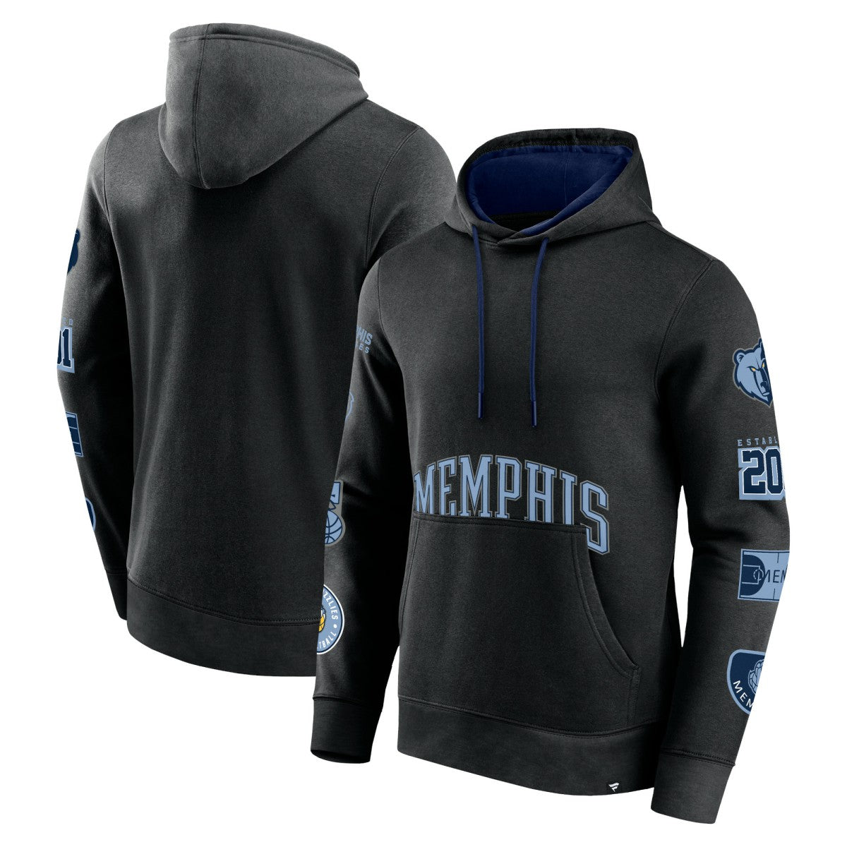 Memphis Grizzlies Home Court Pullover Hoodie Black | Fanatics outlet