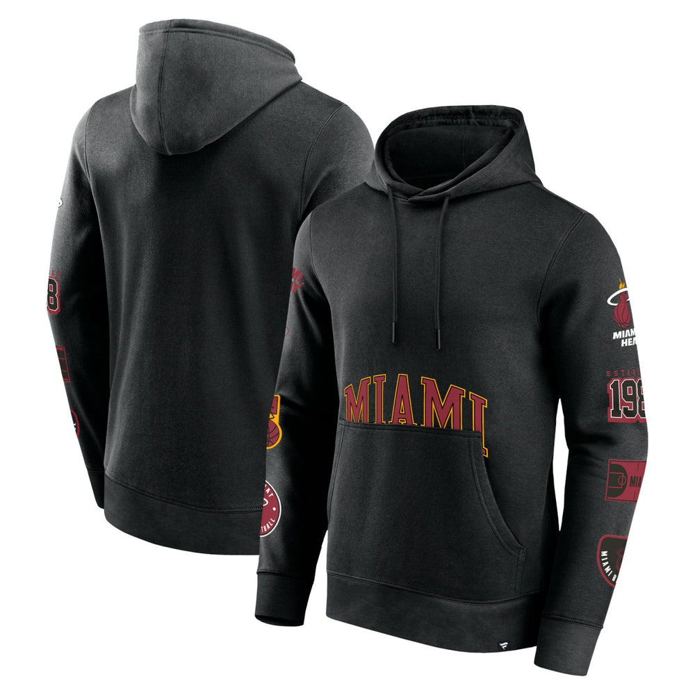 Miami Heat Home Court Pullover Hoodie Black | Fanatics for sale