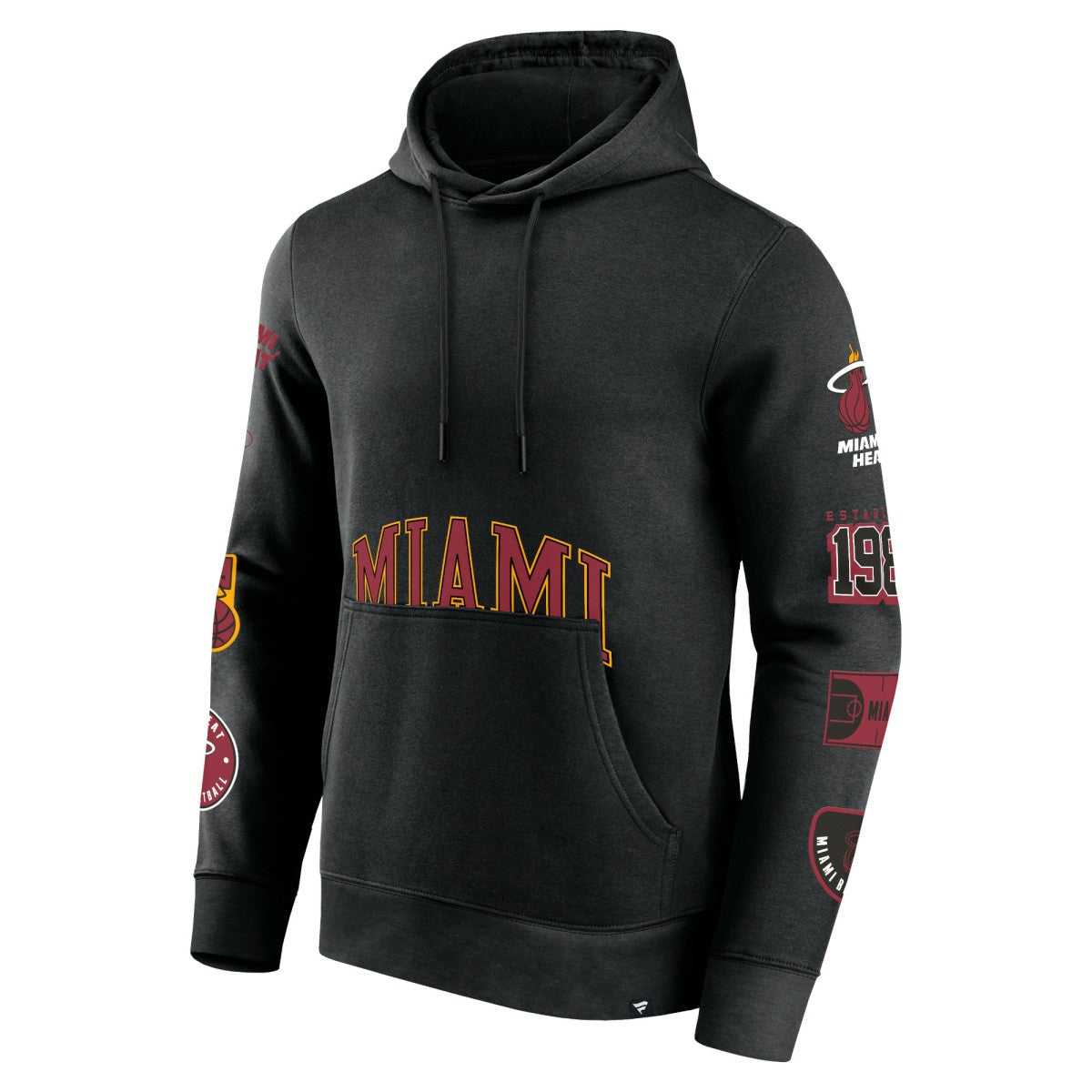 Miami Heat Home Court Pullover Hoodie Black | Fanatics for sale