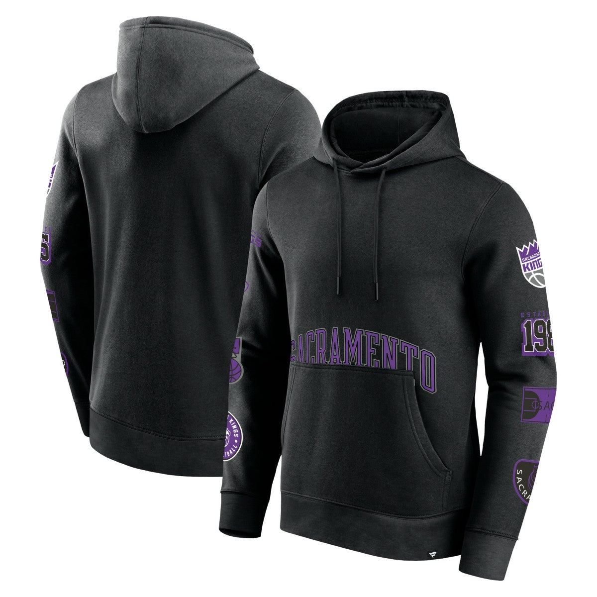 Sacramento Kings Home Court Pullover Hoodie Black | Fanatics Lifestyle