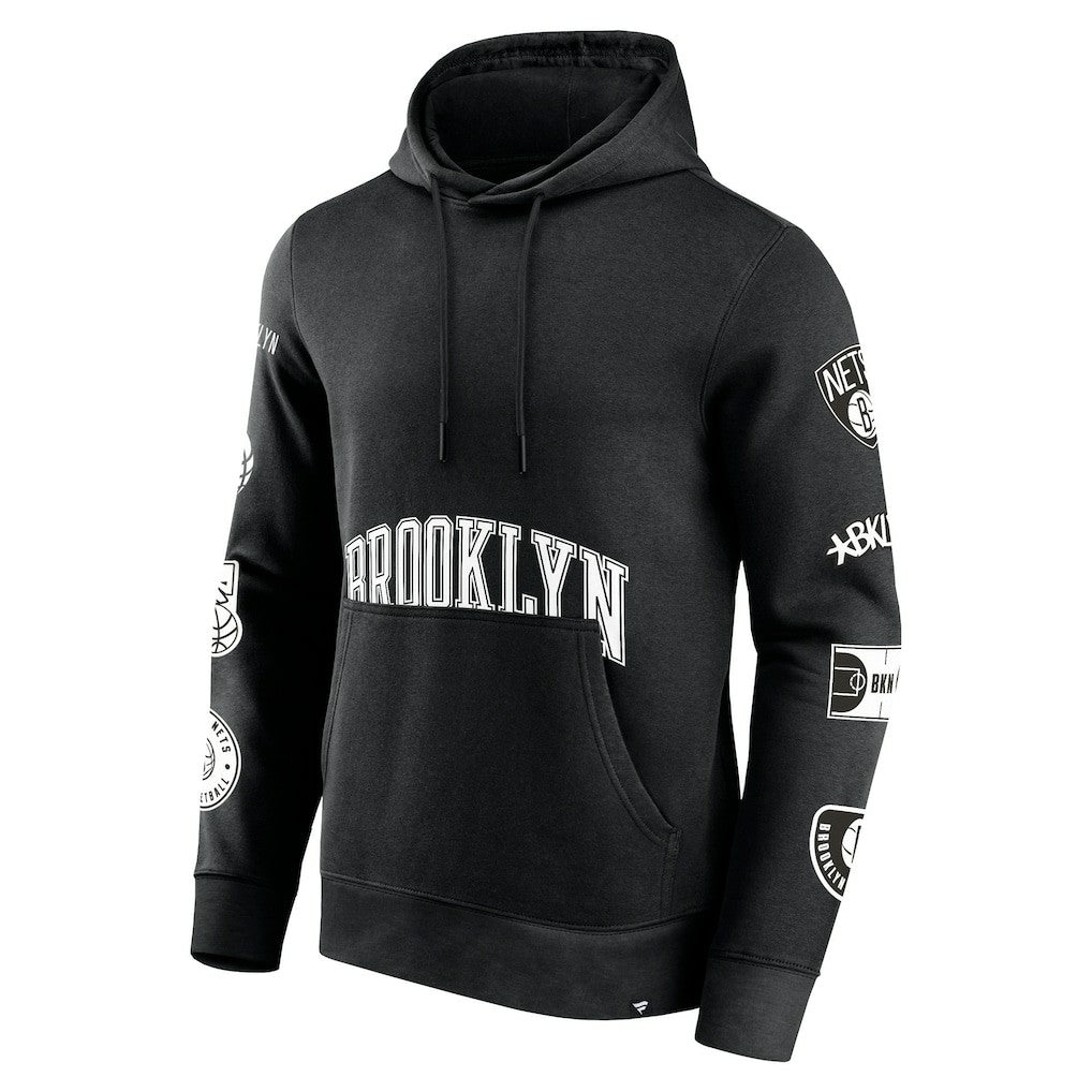 Brooklyn Nets Home Court Pullover Hoodie Black | Fanatics Near Me