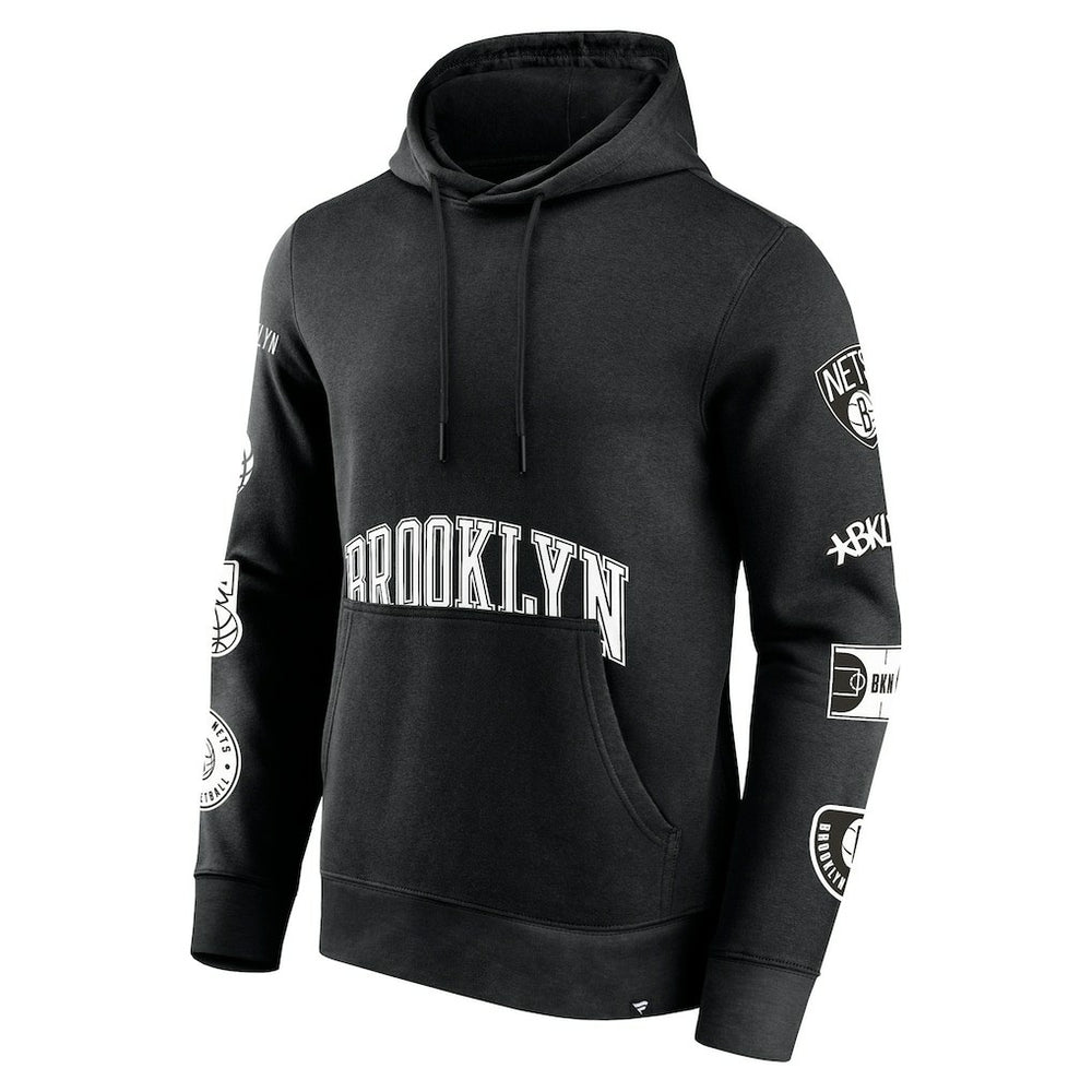 Brooklyn Nets Home Court Pullover Hoodie Black | Fanatics Near Me