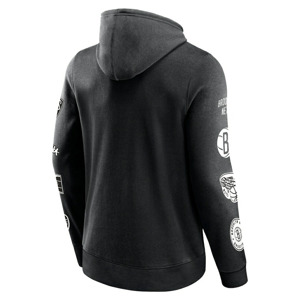 Brooklyn Nets Home Court Pullover Hoodie Black | Fanatics Near Me
