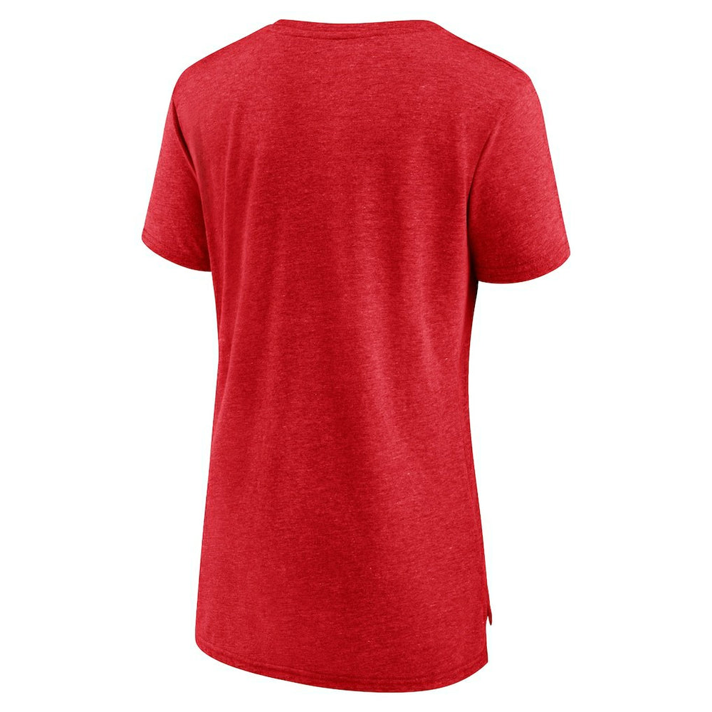 Chicago Bulls Women's League Leader Tri-Blend T-Shirt for sale Heather Red | Fanatics