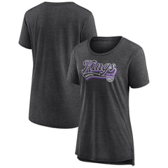 Sacramento Kings Women's League Leader Tri-Blend T-Shirt Heather Charcoal | Fanatics Near Me