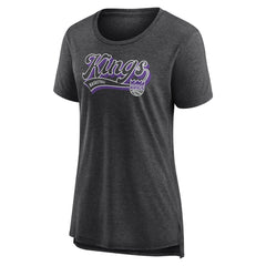 Sacramento Kings Women's League Leader Tri-Blend T-Shirt Heather Charcoal | Fanatics Near Me
