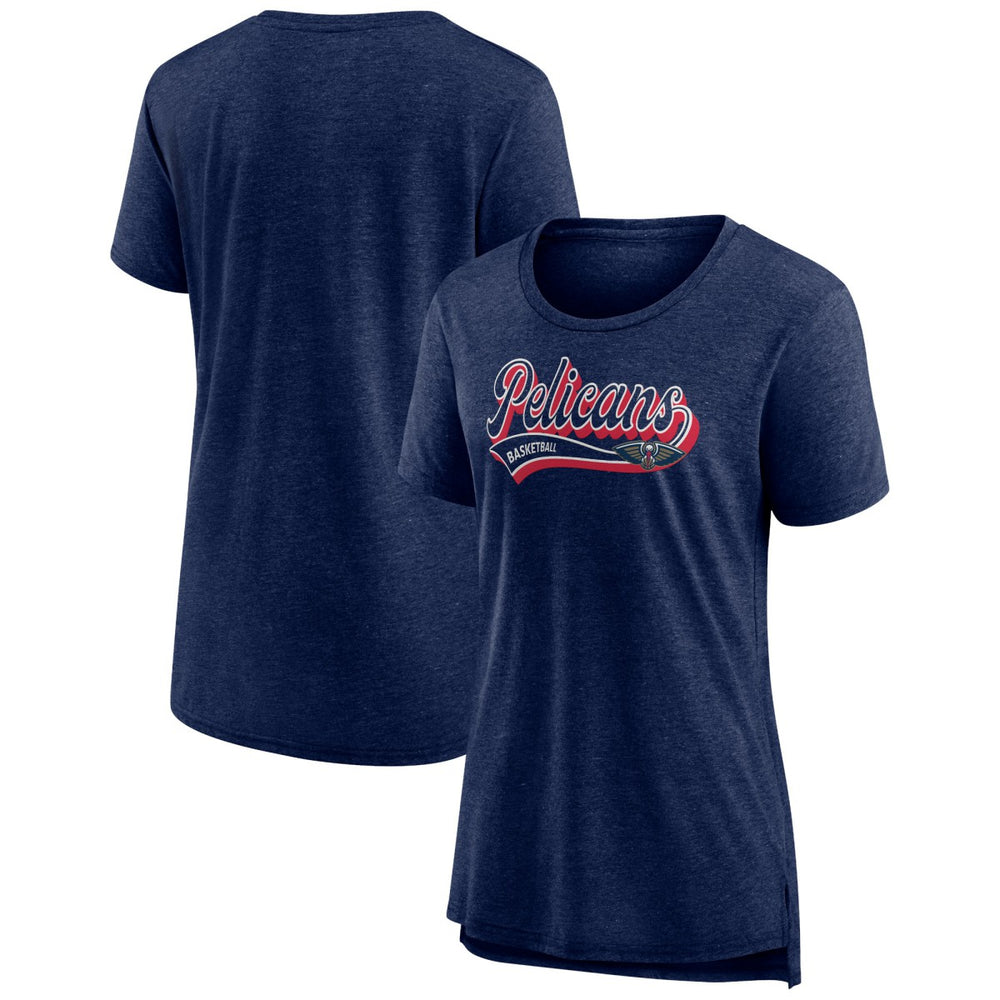New Orleans Pelicans Women's League Leader Tri-Blend T-Shirt Heather Navy | Fanatics online